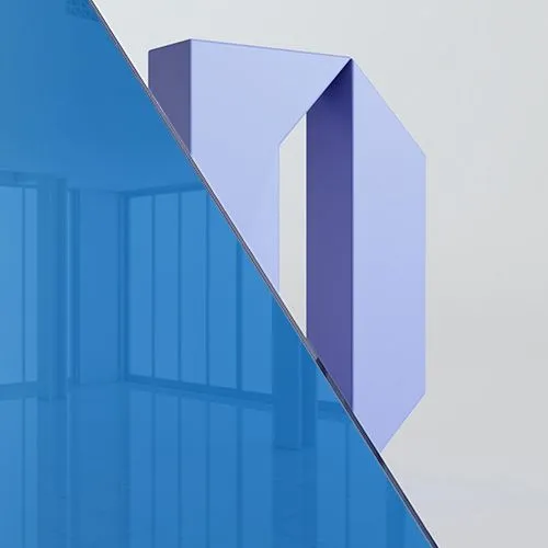 Стекло Голубой триплекс — Межкомнатная дверь Profil Doors 6AV.O