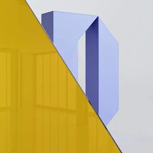 Стекло Желтый триплекс — Межкомнатная дверь Profil Doors 6AV.O