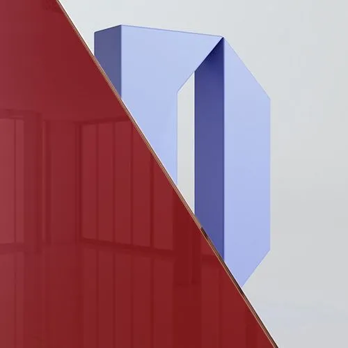Стекло Красный триплекс — Межкомнатная дверь Profil Doors 6AV.O
