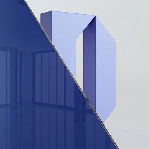 Стекло Синий триплекс — Межкомнатная дверь Profil Doors 6AV.O