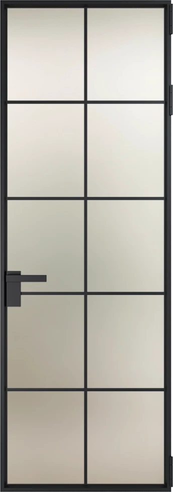 Алюминиевая дверь Profil Doors Orange 4AV.O Черный матовый