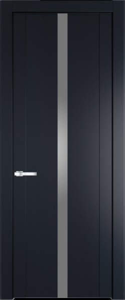 Межкомнатная дверь Profil Doors 1.8 P Lacobel Серебряный лак Нэви Блу (RAL 7016)