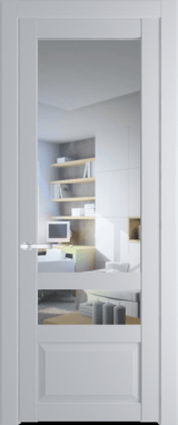 Межкомнатная дверь Profil Doors 2.5.4 PD Лайт Грей (RAL 870-01) Прозрачное