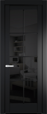 Межкомнатная дверь Profil Doors 4.1.2 (p.8) Блэк Черное тонированное