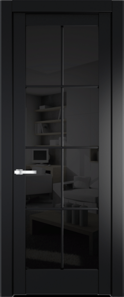 Межкомнатная дверь Profil Doors 4.1.2 (p.8) Блэк Черное тонированное