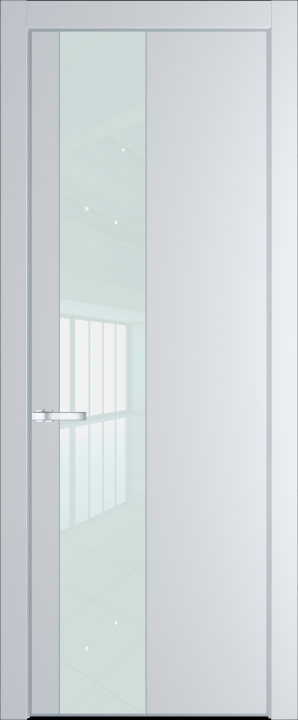 19PE Вайт (RAL 110 96 02) стекло Lacobel Белый лак