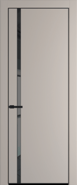 Межкомнатная дверь Profil Doors 21 PA Черный матовый RAL9005 Зеркало серое Сэнд