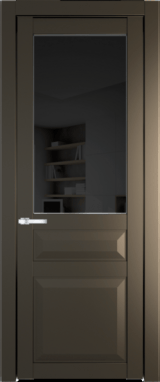 Межкомнатная дверь Profil Doors 1.5.3 PD Черное тонированное Перламутр бронза