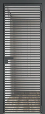 Алюминиевая дверь Profil Doors 12 AG Серая ночь Прозрачное