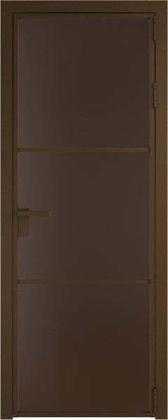 Алюминиевая дверь Profil Doors 13 AG Деорэ Монохром шоколад