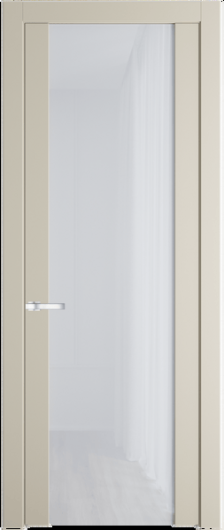 Межкомнатная дверь Profil Doors 1.13 P Белый триплекс Кремовая Магнолия (RAL 120-04)