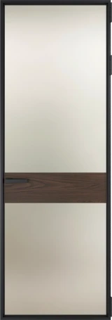 Алюминиевая дверь Profil Doors Orange 6AV.O Черный матовый