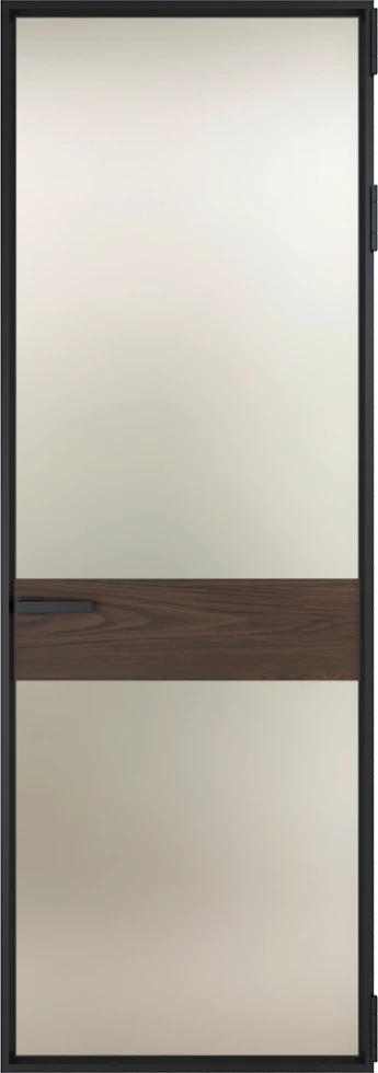 Алюминиевая дверь Profil Doors Orange 6AV.O Черный матовый