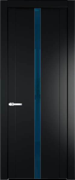Межкомнатная дверь Profil Doors 1.8 P Зеркало синее Блэк