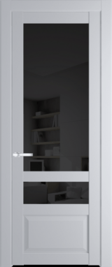 Межкомнатная дверь Profil Doors 2.5.4 PD Лайт Грей (RAL 870-01) Черное тонированное