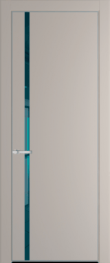 Межкомнатная дверь Profil Doors 21 PA Серебро Зеркало синее Сэнд