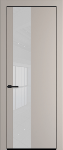 Межкомнатная дверь Profil Doors 19 PA Черный матовый Лак классик Сэнд