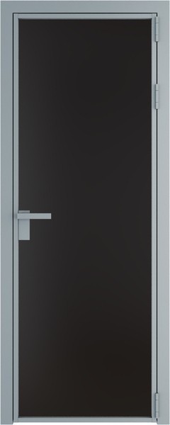 Алюминиевая дверь Profil Doors 1 AG Серебро Монохром черный