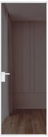 Алюминиевая дверь Profil Doors 1AT Вайт Золотистая бронза