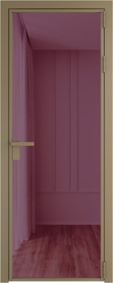 Алюминиевая дверь Profil Doors 1 AG Шампань Фиолетовый Шпион