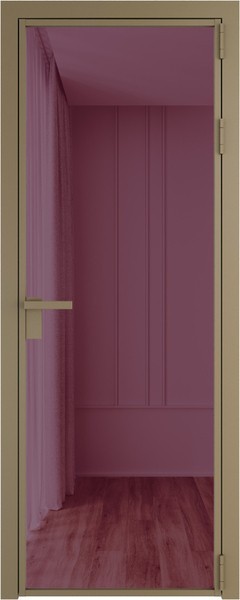 Алюминиевая дверь Profil Doors 1 AG Шампань Фиолетовый Шпион