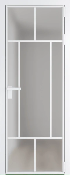 Алюминиевая дверь Profil Doors 10 AG Вайт Матовое