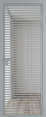 Алюминиевая дверь Profil Doors 12 AG Серебро Прозрачное