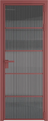 Алюминиевая дверь Profil Doors 14 AG Красный антрацит Мору тонированное