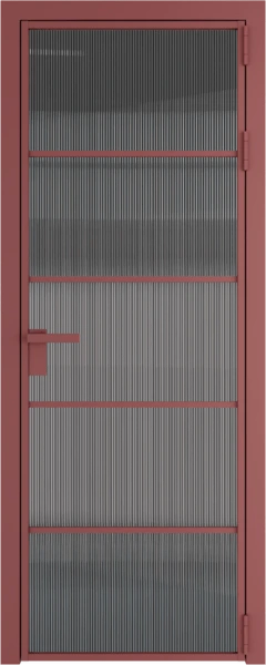 Алюминиевая дверь Profil Doors 14 AG Красный антрацит Мору тонированное