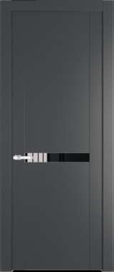 Межкомнатная дверь Profil Doors 1.4 P Черный лак Графит (Pantone 425С)
