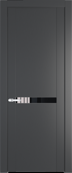 Межкомнатная дверь Profil Doors 1.4 P Черный лак Графит (Pantone 425С)