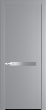 Межкомнатная дверь Profil Doors 1.4 P Монохром серебро (серебро матлак) Смоки (RAL 870-02)