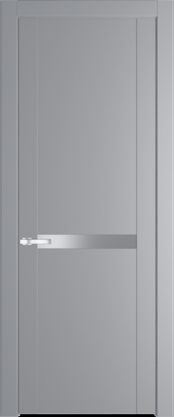 Межкомнатная дверь Profil Doors 1.4 P Монохром серебро (серебро матлак) Смоки (RAL 870-02)