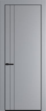 Межкомнатная дверь Profil Doors 12 PE Смоки (RAL 870-02) Черный матовый RAL9005