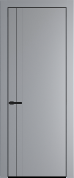 Межкомнатная дверь Profil Doors 12 PE Смоки (RAL 870-02) Черный матовый RAL9005