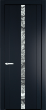 Межкомнатная дверь Profil Doors 1.8 P Атриум серебро Нэви Блу (RAL 7016)