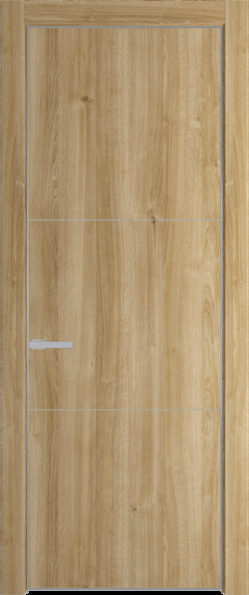 Межкомнатная дверь Profil Doors 13 NA Серебро Дуб Карамель