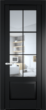 Межкомнатная дверь Profil Doors 4.2.2 (p.6) Блэк Прозрачное