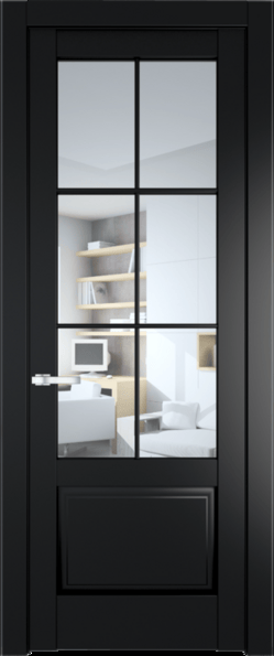 Межкомнатная дверь Profil Doors 4.2.2 (p.6) Блэк Прозрачное