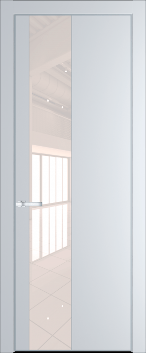 19PE Вайт (RAL 110 96 02) стекло Lacobel Перламутровый лак