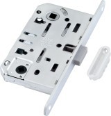 B06102.50.FM.640 AGB (АГБ) Защелка врезная WC (белый) MEDIANA POLARIS с отв. планкой (скин)