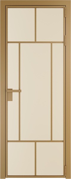 Алюминиевая дверь Profil Doors 10 AG Золото Монохром жемчуг