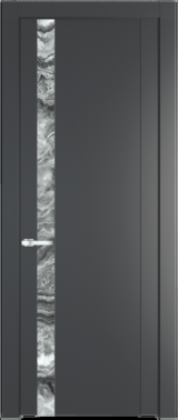 Межкомнатная дверь Profil Doors 1.2 P Атриум серебро Графит (Pantone 425С)
