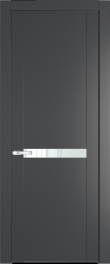 Межкомнатная дверь Profil Doors 1.4 P Белый лак Графит (Pantone 425С)
