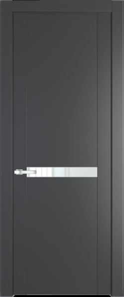 Межкомнатная дверь Profil Doors 1.4 P Белый лак Графит (Pantone 425С)
