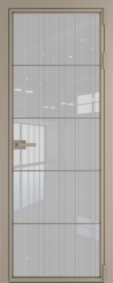 Алюминиевая дверь Profil Doors 5AX Никель матовый Страйп