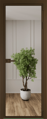 Алюминиевая дверь Profil Doors Orange 1AX.O Зеркало Деорэ