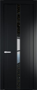 Межкомнатная дверь Profil Doors 1.8 P Лоран узор золото Блэк