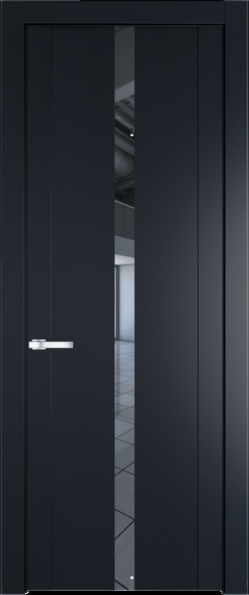 Межкомнатная дверь Profil Doors 1.8 P Зеркало Нэви Блу (RAL 7016)