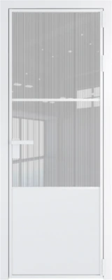 Алюминиевая дверь Profil Doors 20 AG Вайт Страйп